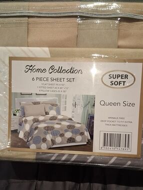 Home Collection Bamboo 2000 Queen Sheet Set NWT